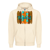 Sandshell thankful brushstrokes Zipper Hoodie - AdoDesignShop