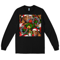 Black christmas horse leopard Long Sleeve Tee - FaDigitalArtStudio