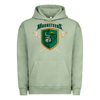 Pigment Oil Green sioux city musketeers Urban Hoodie - DesigneFamous