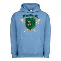 Pigment Pebble Blue sioux city musketeers Urban Hoodie - DesigneFamous