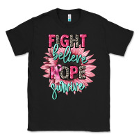 Black fight believe hope survive cancer awareness Classic Tee - CowGirlArtShop