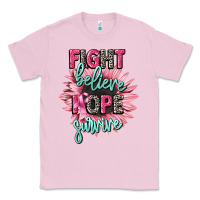 Bubblegum Pink fight believe hope survive cancer awareness Classic Tee - CowGirlArtShop