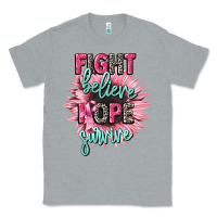 Heather Grey fight believe hope survive cancer awareness Classic Tee - CowGirlArtShop