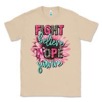 Mushroom fight believe hope survive cancer awareness Classic Tee - CowGirlArtShop