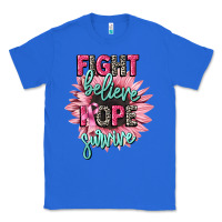 True Royal fight believe hope survive cancer awareness Classic Tee - CowGirlArtShop