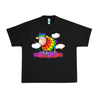 Black rainbow sheep pride Urban Heavy Tee - FaDigitalArtStudio