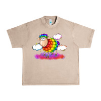 French Oak rainbow sheep pride Urban Heavy Tee - FaDigitalArtStudio