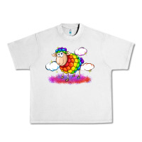Lunar Rock rainbow sheep pride Urban Heavy Tee - FaDigitalArtStudio