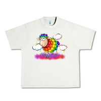 Pistachio rainbow sheep pride Urban Heavy Tee - FaDigitalArtStudio