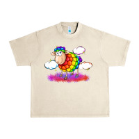 Sandshell rainbow sheep pride Urban Heavy Tee - FaDigitalArtStudio