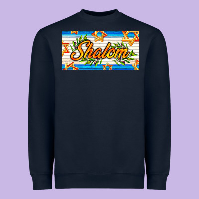 Shalom With Olive Branch Heavyweight Sweatshirt Designed By Adodesignshop