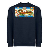 Navy shalom with olive branch Heavyweight Sweatshirt - AdoDesignShop