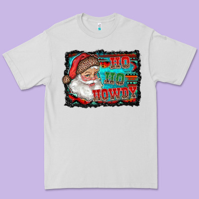 Ho Ho Howdy With Santa Premium Tee Designed By Ranaportraitstore