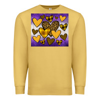 Antique Gold lakers hearts Premium Sweatshirt - JahusDesignShop