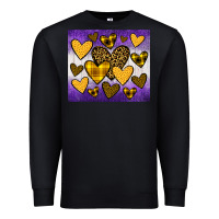 Black lakers hearts Premium Sweatshirt - JahusDesignShop