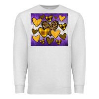 Oatmeal Heather lakers hearts Premium Sweatshirt - JahusDesignShop