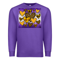 Purple lakers hearts Premium Sweatshirt - JahusDesignShop
