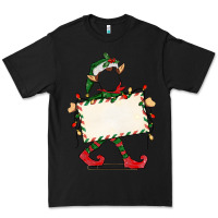 Black customize christmas elf Premium Tee - CowGirlArtShop