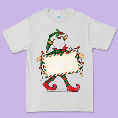 Customize Christmas Elf Premium Tee Designed By Cowgirlartshop