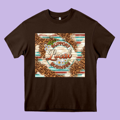 Support Local Business Heavy Core Tee Designed By Tumblerdesignbyshophia