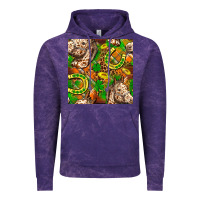 Cloud Purple St. Patrick's Day Horse With Horseshoes Seamless Vintage Hoodie - FaDigitalArtStudio