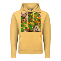 Vintage Mustard St. Patrick's Day Horse With Horseshoes Seamless Vintage Hoodie - FaDigitalArtStudio