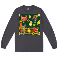 Smoke farm life seamless pattern Long Sleeve Tee - FaDigitalArtStudio