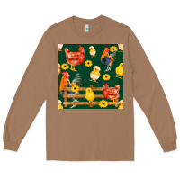 Toasted Coconut farm life seamless pattern Long Sleeve Tee - FaDigitalArtStudio