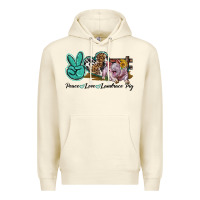 Peace Love Landrace Pig Premium Hoodie | Teevron