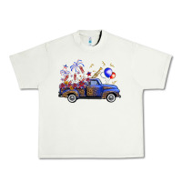 Pistachio Western Truck Fourth Of July Urban Heavy Tee - FaDigitalArtStudio