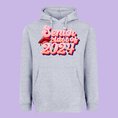 Senior Class Of 2024 Heavyweight Hoodie Designed By Jahusdesignshop