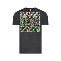 Vintage Black mardi gras leopard  seamless pattern Vintage Tee - FaDigitalArtStudio