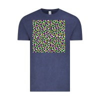 Vintage Denim mardi gras leopard  seamless pattern Vintage Tee - FaDigitalArtStudio