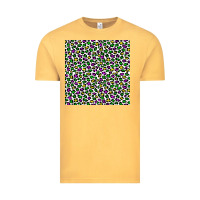 Vintage Mustard mardi gras leopard  seamless pattern Vintage Tee - FaDigitalArtStudio
