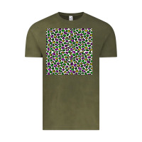 Vintage Olive mardi gras leopard  seamless pattern Vintage Tee - FaDigitalArtStudio