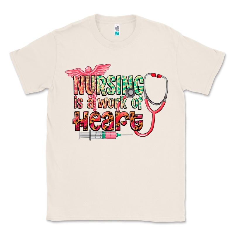 Nursing Is A Work Of Heart Classic Tee by CowGirlArtShop | Teevron