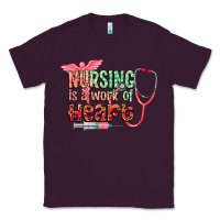 Plum Nursing is a work of heart Classic Tee - CowGirlArtShop