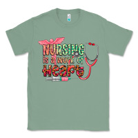 Sage Nursing is a work of heart Classic Tee - CowGirlArtShop