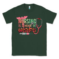 Sports Green Nursing is a work of heart Classic Tee - CowGirlArtShop