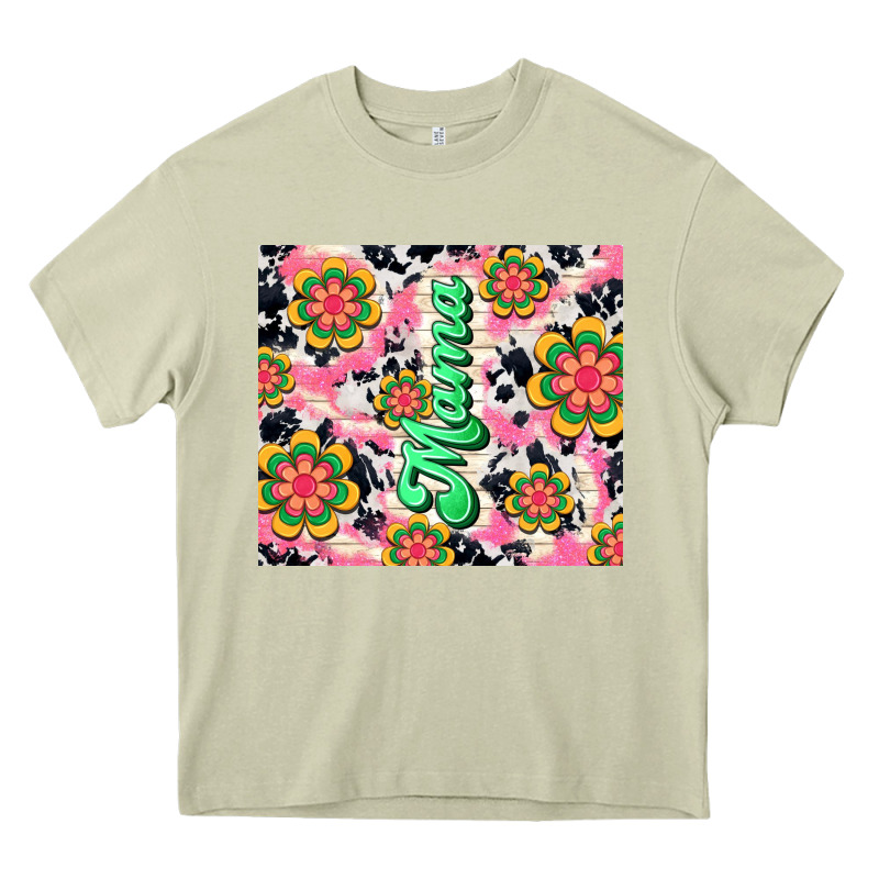 Mama With Hippie Daisies Heavy Core Tee by TumblerDesignByShophia | Teevron