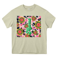 Mossy mama with hippie daisies Heavy Core Tee - TumblerDesignByShophia
