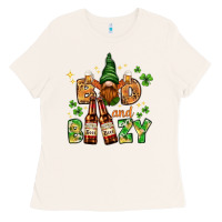 Bone St. Patrick's Bad and boozy with gnome Ladies Tee - HowdyJamesFarm
