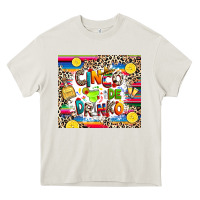 Cream Cinco de drinko Heavy Core Tee - RanaPortraitStore