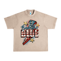 French Oak Back the blue Urban Heavy Tee - FaDigitalArtStudio