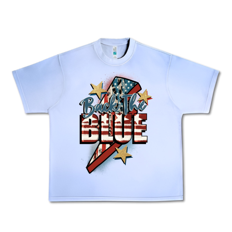 Back The Blue Urban Heavy Tee by FaDigitalArtStudio | Teevron