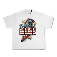 Lunar Rock Back the blue Urban Heavy Tee - FaDigitalArtStudio