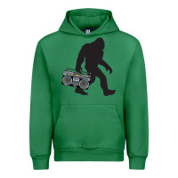 Emerald bigfoot beatbox boom box retro   bigfoot boom box Urban Hoodie - DesigneFamous