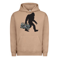 Pigment Burro bigfoot beatbox boom box retro   bigfoot boom box Urban Hoodie - DesigneFamous