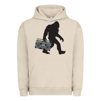 Pigment French Oak bigfoot beatbox boom box retro   bigfoot boom box Urban Hoodie - DesigneFamous