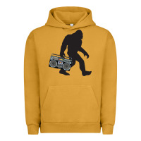 Pigment Peanut Butter bigfoot beatbox boom box retro   bigfoot boom box Urban Hoodie - DesigneFamous